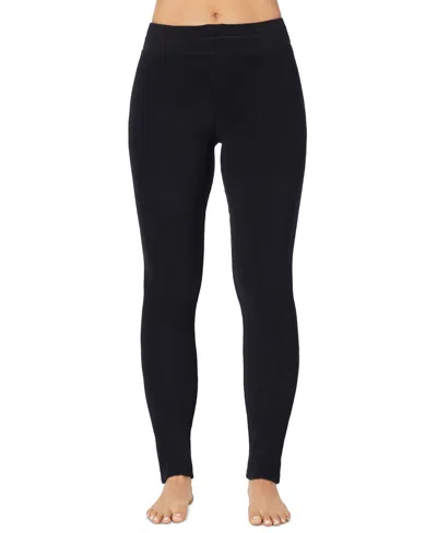 Cuddl Duds Women's Fleecewear With Stretch Legging In Black