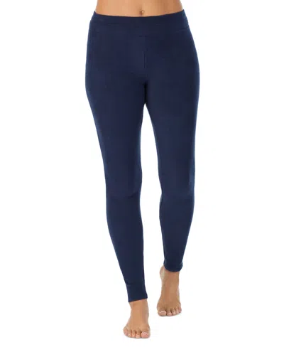 Cuddl Duds Women's Fleecewear With Stretch Legging In Navy