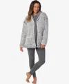 Cuddl Duds Women's Long Sleeve Cardigan In Gray