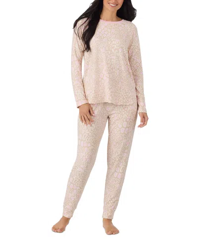 Cuddl Duds Women's Long Sleeve Scoop Neck Sweater Knit Top And Pants, 2-piece Set In Neutral