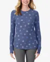 Cuddl Duds Petite Long Sleeve Top In Multi