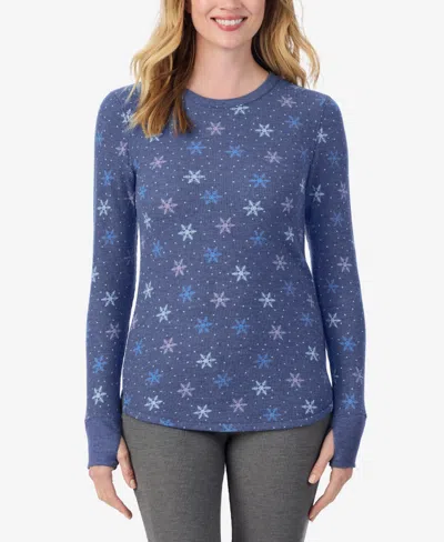 Cuddl Duds Petite Long Sleeve Top In Multi