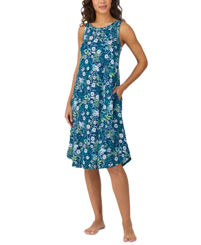Cuddl Duds Women's Printed Sleeveless Midi Nightgown