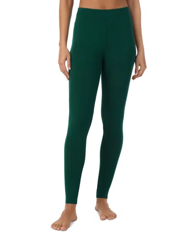 Cuddl Duds Plus Size Softwear High-rise Leggings In Evergreen