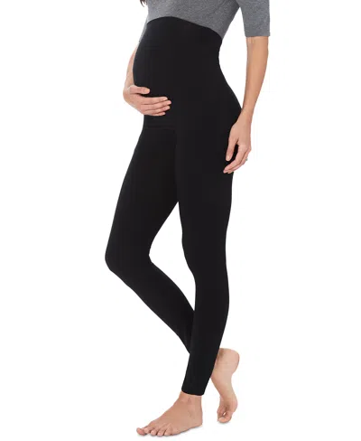 Cuddl Duds Women's Softwear Maternity Leggings In Black