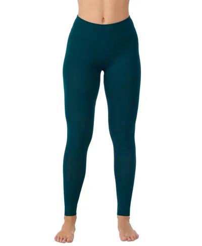 Cuddl Duds Women's Softwear With Stretch High Waist Leggings In Green