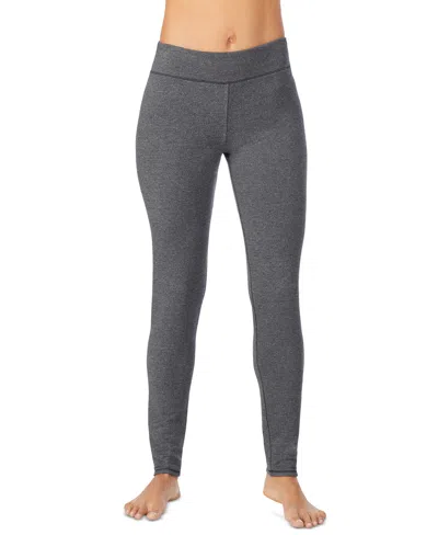 Cuddl Duds Women's Ultra Cozy Soft Ankle Leggings In Gray