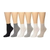 Cuddl Duds Womens 6 Pair Quarter Ankle Socks In Sand