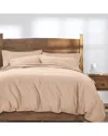 Cuddledown 390tc Sateen Comforter Cover In Brown