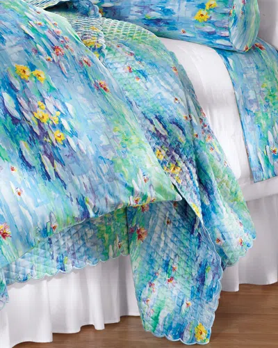 Cuddledown Camille Open Stock Quilted Coverlet And Shams In Sand