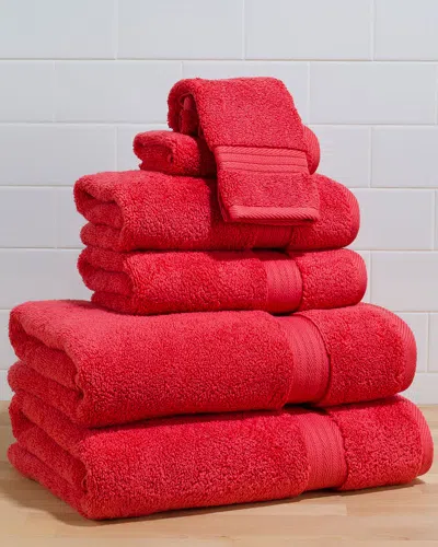 Cuddledown Choice 6pc Towel Set In Red