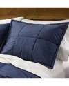 Cuddledown Chroma Quilted Sham - Standard In Blue