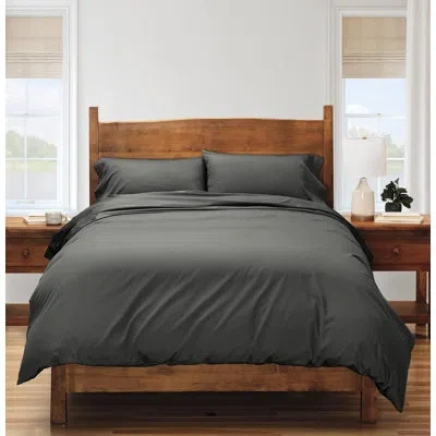 Cuddledown Heritage Sateen Comforter Cover In Gray