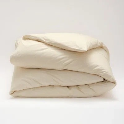 Cuddledown Katahdin Undyed Organic Percale Comforter Cover In Brown