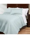 Cuddledown Meridian Sateen Quilt In Blue