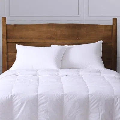 Cuddledown Percale 600fp Down Comforter, Twin All Season In White