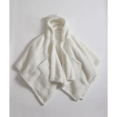 Cuddledown Wearable Sherpa Throw In White