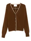 Cuddleup Cashmere Cardigan In Brown