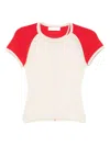 Cuddleup Raglan-sleeve Top In Red