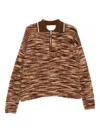 Cuddleup Space Dyed Jumper In Brown