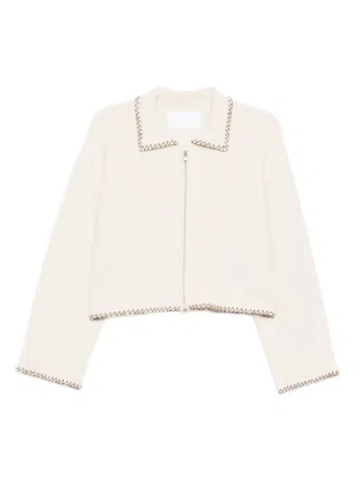 Cuddleup Whipstitch Jacket In Pink