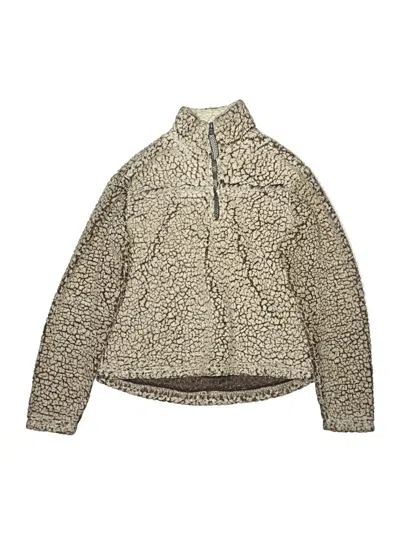Pre-owned Cuddly Sherpa Kids' Pullover Sweater In Brown