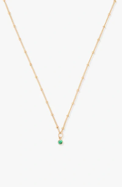 Cuffed By Nano Birthstone 14k Gold Filled Necklace