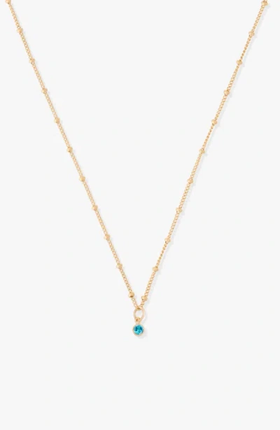 Cuffed By Nano Birthstone 14k Gold Filled Necklace