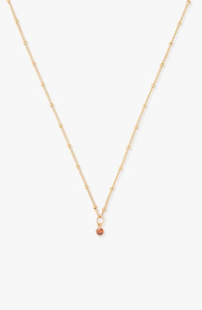 Cuffed By Nano Birthstone 14k Gold Filled Necklace
