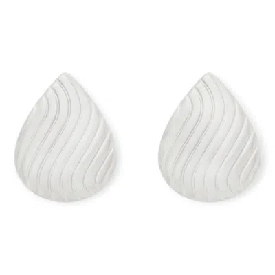 Cuffed By Nano Women's Christina Drop Earrings In Silver In White