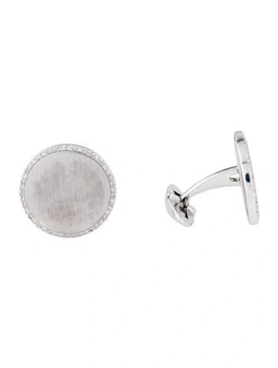 Pre-owned Cufflinks 14k Diamond Cufflink In Multi