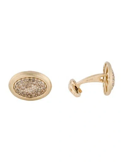 Pre-owned Cufflinks 14k Diamond  In Multi