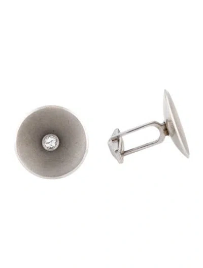 Pre-owned Cufflinks 14k Diamond  In Multi