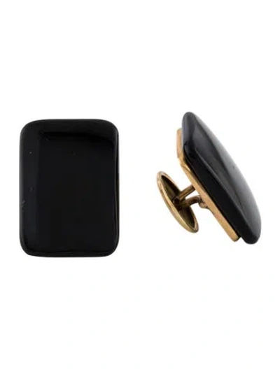Pre-owned Cufflinks 14k Onyx  In Multi