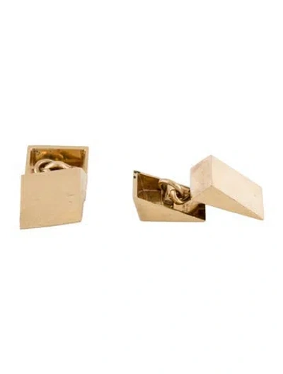 Pre-owned Cufflinks 14k Square  In Multi