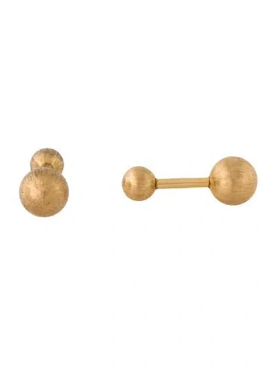 Pre-owned Cufflinks 14k Textured  In Multi