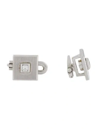 Pre-owned Cufflinks 18k Diamond  In Multi