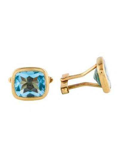 Pre-owned Cufflinks 18k Topaz  In Multi