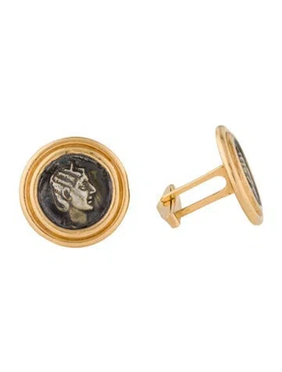 Pre-owned Cufflinks 22k Coin  In Multi