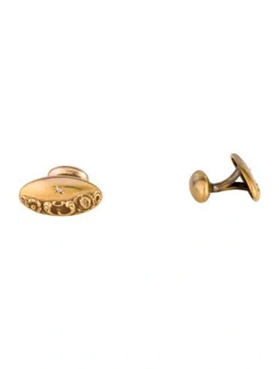 Pre-owned Cufflinks Antique Diamond  In Multi