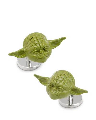 Cufflinks, Inc 3d Yoda Cufflinks In Green