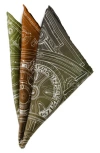 Cufflinks, Inc . Antique Clock Gradient Silk Pocket Square In Multi