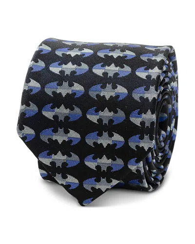 Cufflinks, Inc Batman Blue Blocked Silk Tie In Black