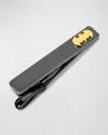 Cufflinks, Inc Batman Symbol Gunmetal Tie Clip In Dark Gray