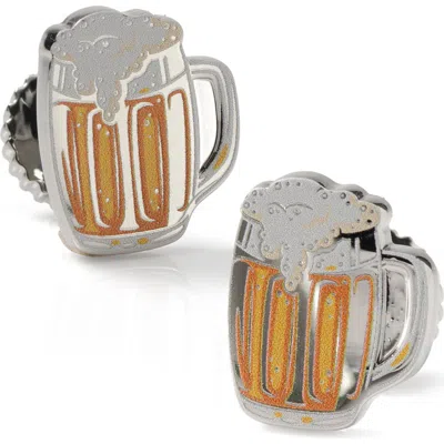 Cufflinks, Inc . Beer Cuff Links In Metallic