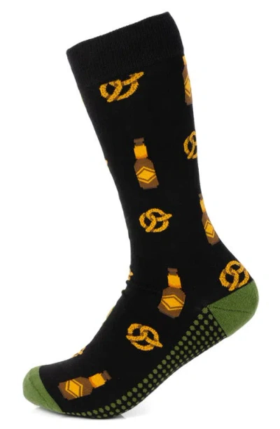 Cufflinks, Inc . Beer Snacks Crew Socks In Black