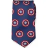 Cufflinks, Inc . Captain America Hidden Message Silk Blend Tie In Blue
