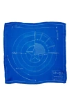 Cufflinks, Inc . Captain America Shield Blueprint Silk Pocket Square
