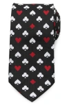 Cufflinks, Inc . Card Suits Jacquard Silk Blend Tie In Black