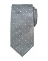Cufflinks, Inc Houndstooth Dot Silk Tie In Gray